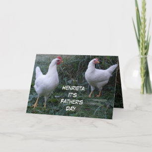 TARJETA DE HUMOR DEL ROOSTER DEL DÍA DEL PADRE