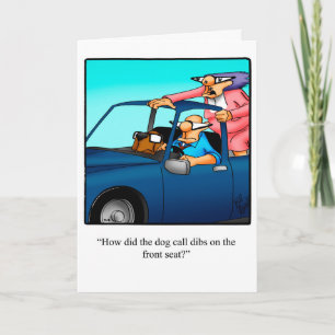 Tarjeta de humor divertida de aniversario para ell