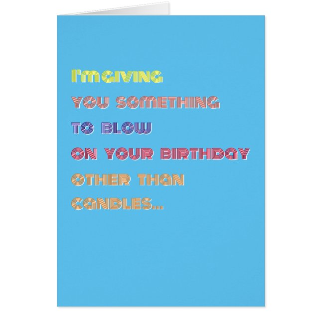 Tarjeta de humor divertida para adultos feliz cump (Frente)