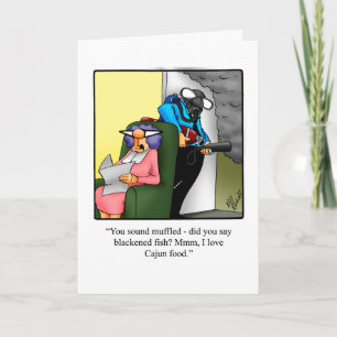 Tarjeta de humor divertida para ella por aniversar