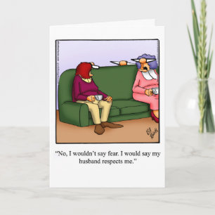 Tarjeta de humor divertido de aniversario