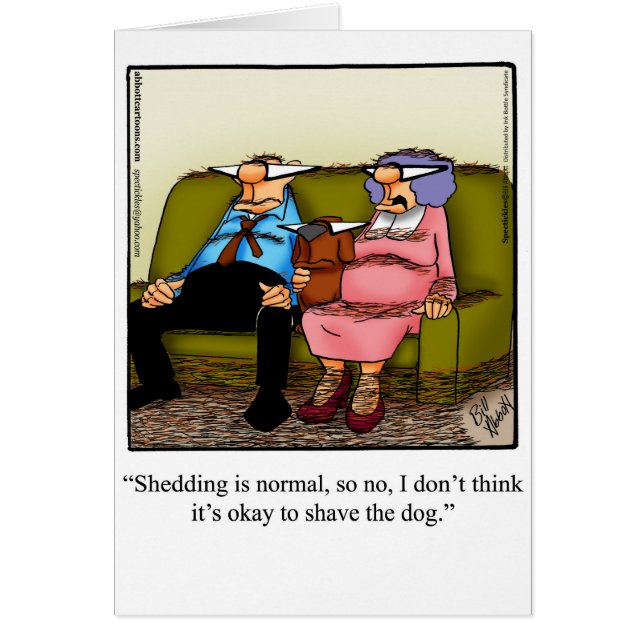 Tarjeta de humor Mascota Just For Laughs (Frente)