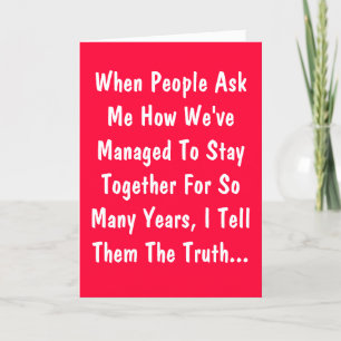 Tarjeta de humor para el aniversario
