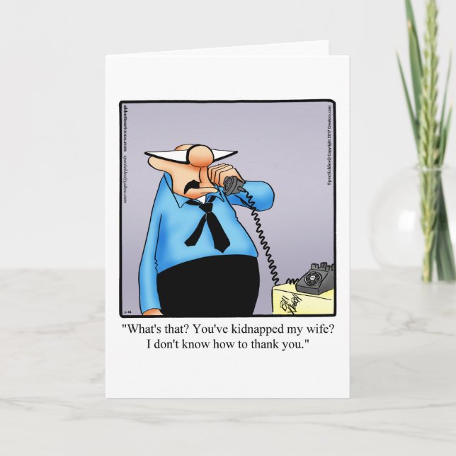 Tarjeta De Humor Para El Divorcio (Anverso)