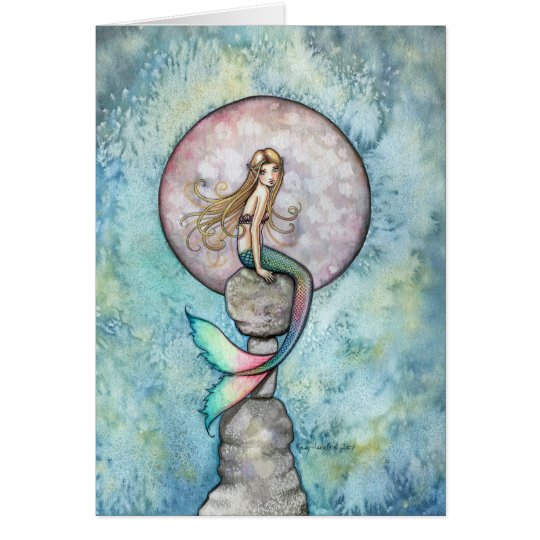 Tarjeta de hundimiento de la sirena de la luna por