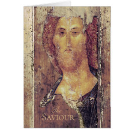 Tarjeta de icono de Andrei Rublev Savior Christ Re