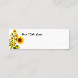 Tarjeta de Idea de la Noche del Girasol