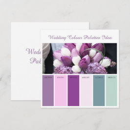 Tarjeta de Idea de Paletas de Color boda