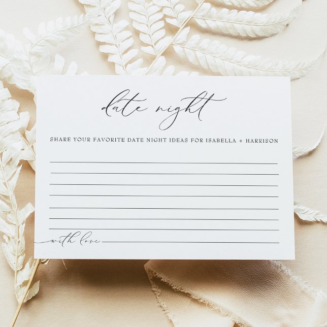 Tarjeta de Ideas Elegante Minimal de Noche de VALE (Subido por el creador)