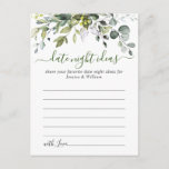 Tarjeta de ideas Eucalyptus Bridal Shower Date Nig<br><div class="desc">Para una mayor personalización,  haga clic en el enlace "personalizar adicional" y utilice nuestra herramienta de diseño para modificar esta plantilla. Si necesita ayuda o elementos coincidentes,  por favor contáctame.</div>