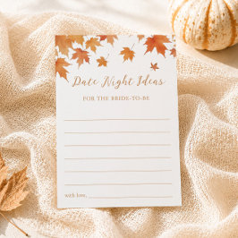 Tarjeta de ideas para una noche de cita en la duch