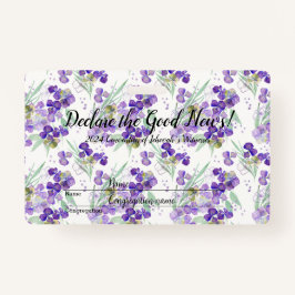 Tarjeta De Identificación 2024 JW convention Hydrangeas 