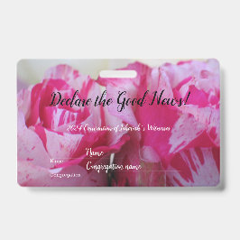 Tarjeta De Identificación 2024 JW convention Roses 