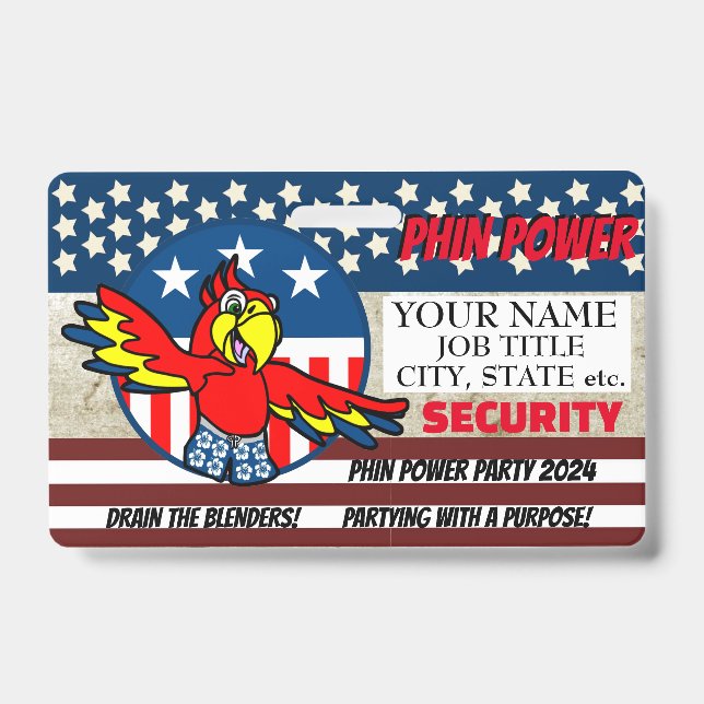 TARJETA DE IDENTIFICACIÓN 2024 PODER PHIN (Parte frontal)