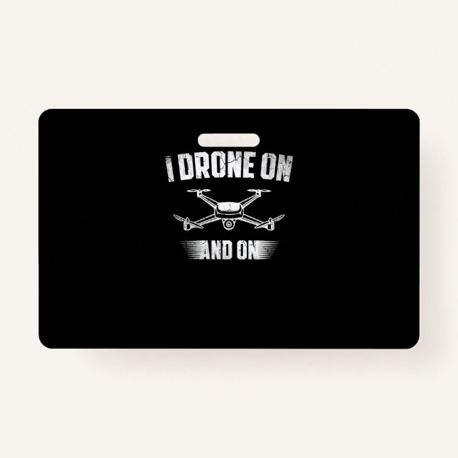 Tarjeta De Identificación 20.Drones para un piloto de drones (Anverso)