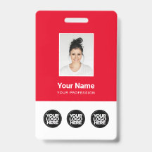 3 Logotipos Múltiples Foto de Empleado, Código de 