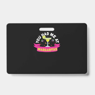 Tarjeta De Identificación 59.Cinco De Mayo Me Enamoraste Con Margaritas Marg