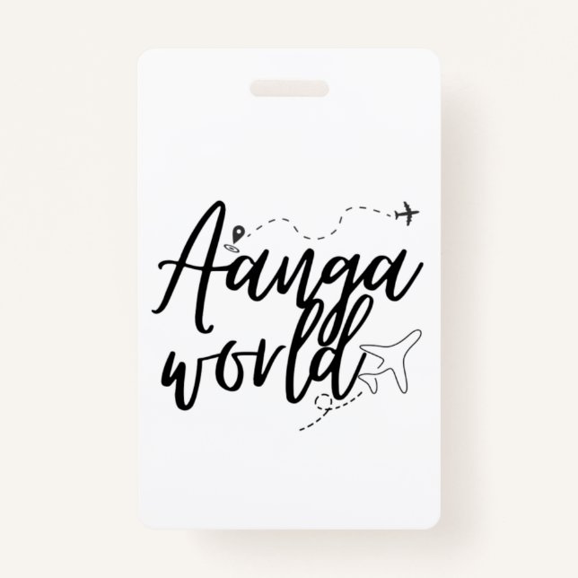 TARJETA DE IDENTIFICACIÓN AANGAWORLD (Anverso)