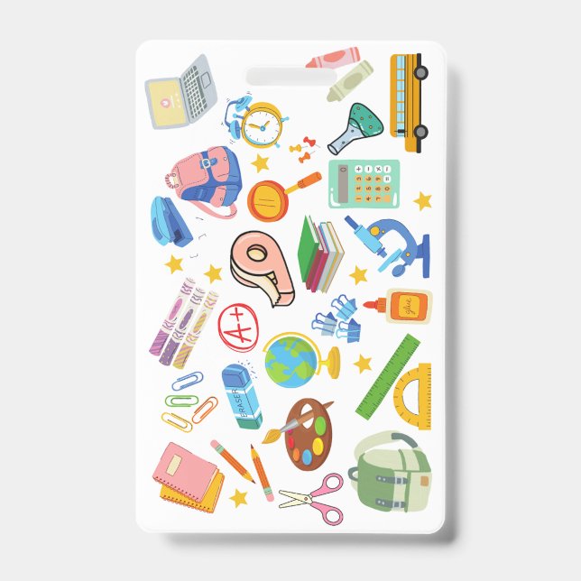 Tarjeta De Identificación Accesorio de Insignia I-SPY (Escuela y Deportes) (Parte frontal)