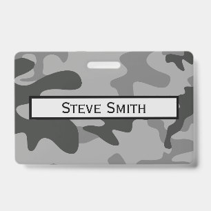 Tarjeta De Identificación Accesorios para gris de camuflaje