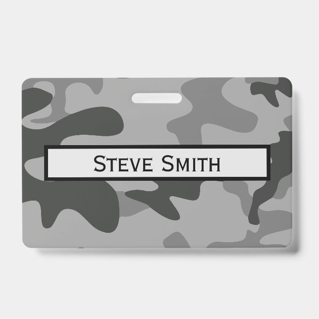 Tarjeta De Identificación Accesorios para gris de camuflaje (Parte frontal)