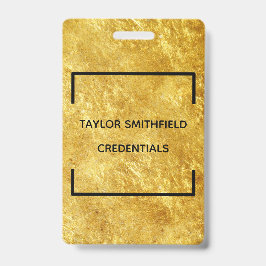 Tarjeta De Identificación acollador de moda moderno cuadrado geométrico de