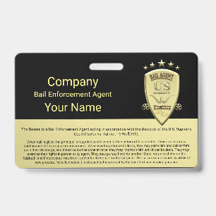 Tarjeta De Identificación Agente de fianza