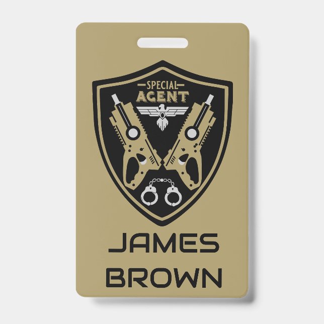 Tarjeta De Identificación Agente especial Kid (Parte frontal)