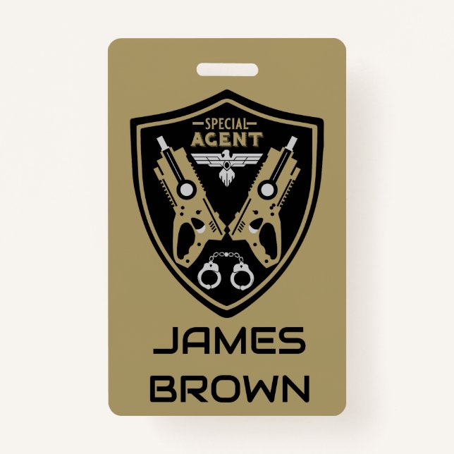 Tarjeta De Identificación Agente especial Kid (Anverso)