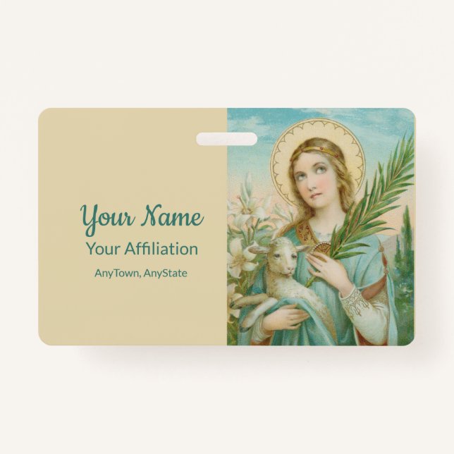 Tarjeta De Identificación Agnés de Roma (MH 01) (Reverso)