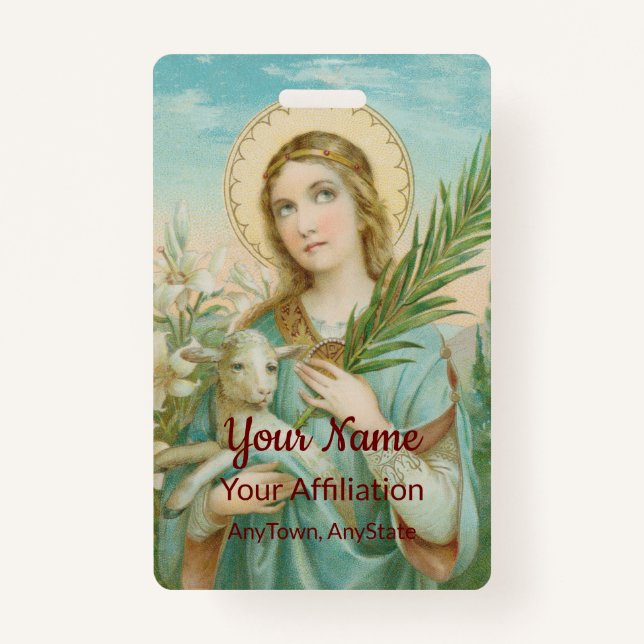 Tarjeta De Identificación Agnés de Roma (MH 01) (Anverso)