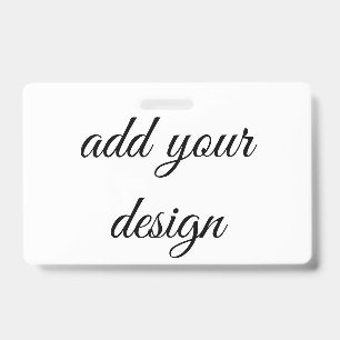 Tarjeta De Identificación agrega tu insignia de diseño