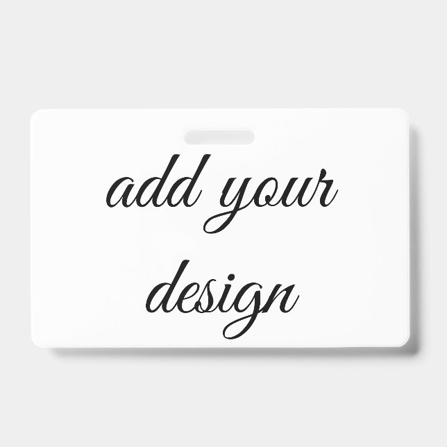 Tarjeta De Identificación agrega tu insignia de diseño (Parte frontal)