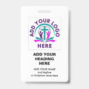 Tarjeta De Identificación AGREGA TU LOGO   Iglesia Empresarial