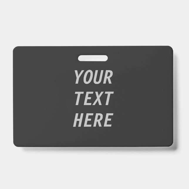 Tarjeta De Identificación Agrega tu propio texto  (Parte frontal)