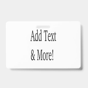 Tarjeta De Identificación Agregar texto y más. Personalice sus propios diseñ