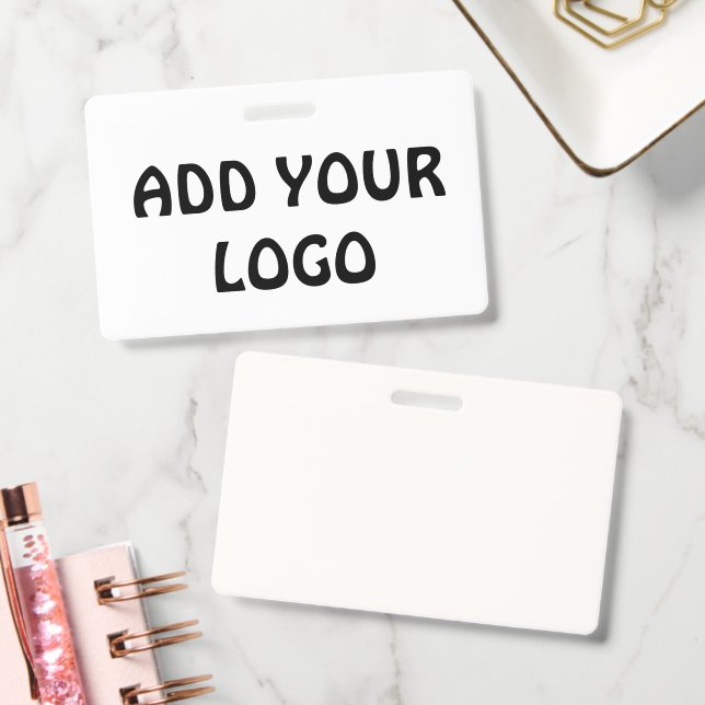 TARJETA DE IDENTIFICACIÓN AGREGUE SU LOGOTIPO (Oficina)