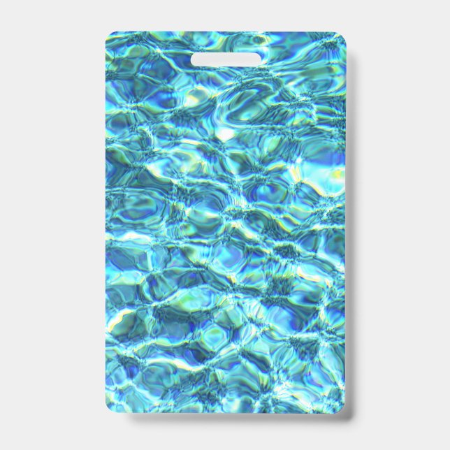 Tarjeta De Identificación Agua Brillante Caída (Parte frontal)