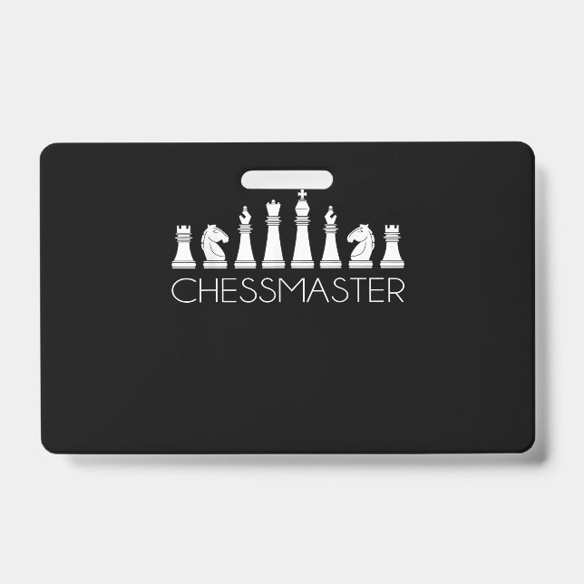 Tarjeta De Identificación Ajedrez - Chessmaster (Parte frontal)