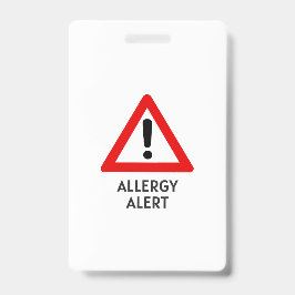 Tarjeta De Identificación Alerta de alergia al maíz
