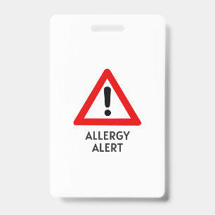 Tarjeta De Identificación Alerta de alergia al maíz