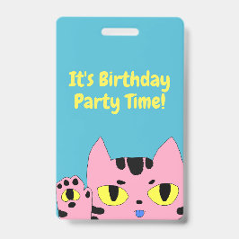 Tarjeta De Identificación Alien Pocket Cat
