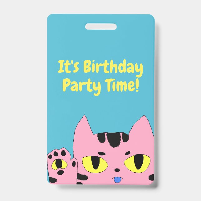 Tarjeta De Identificación Alien Pocket Cat (Parte frontal)