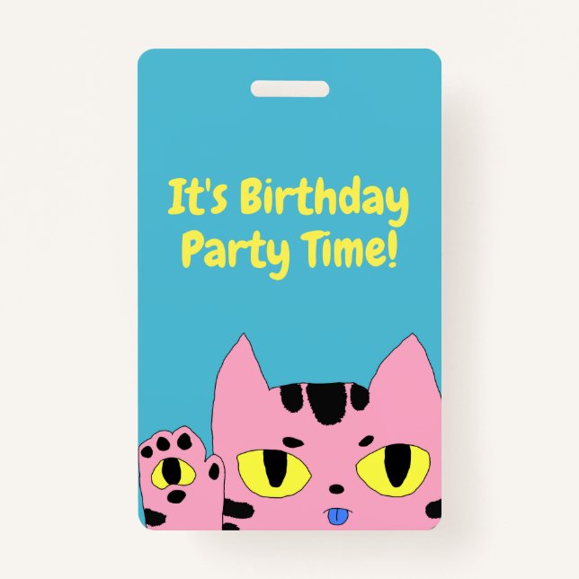 Tarjeta De Identificación Alien Pocket Cat (Anverso)