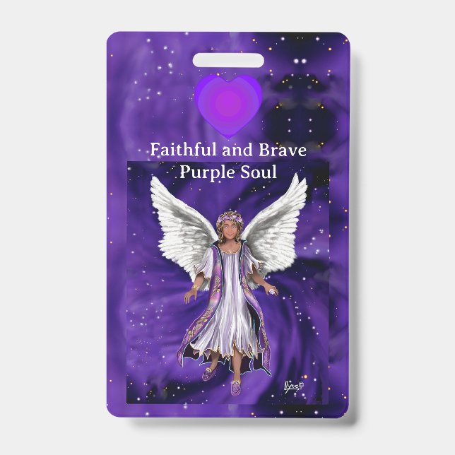 Tarjeta De Identificación alma púrpura (Parte frontal)