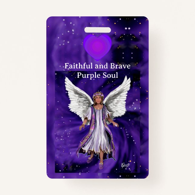 Tarjeta De Identificación alma púrpura (Anverso)