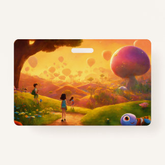 Tarjeta De Identificación Almohadilla de dibujo del Reino Mágico para niños