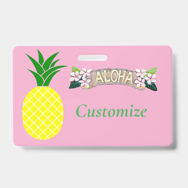 Tarjeta De Identificación Aloha Piña Thunder_Cove (Parte frontal)