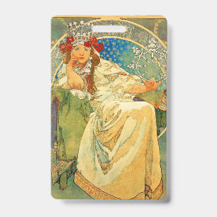 Tarjeta De Identificación Alphonse Mucha Art Nouveau Princess Hyacinth