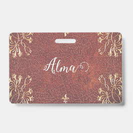 Tarjeta De Identificación Alucinaciones doradas - personalizadas